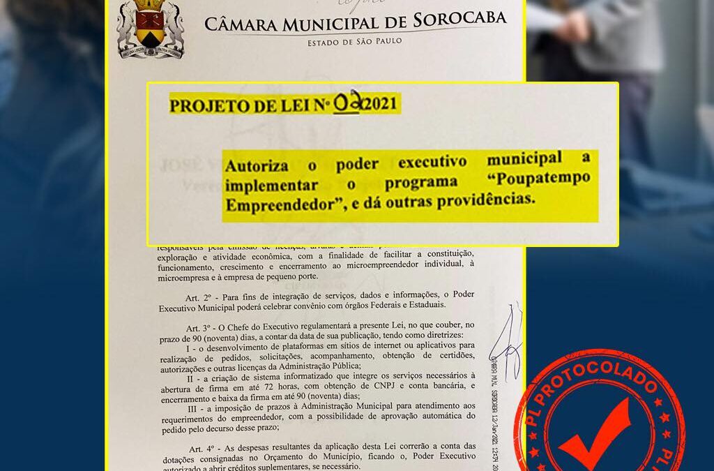 Vinícius Aith cria projeto de lei que cria o “Poupatempo Empreendedor”