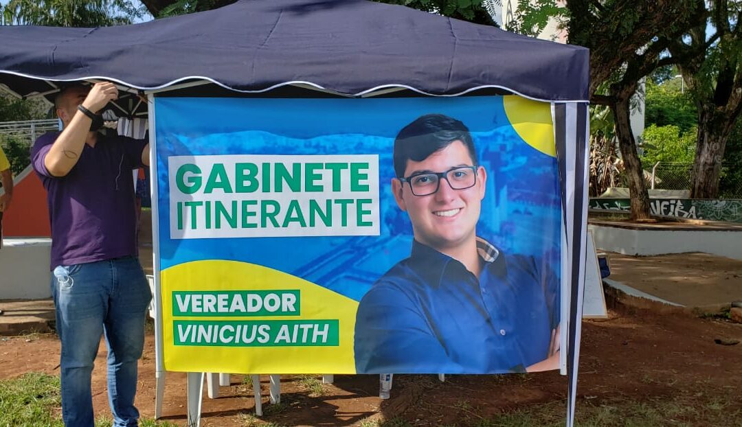 Vinícius Aith leva gabinete ao Parque São Bento