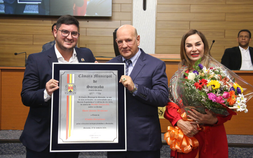 Câmara presta homenagem a vice-presidente do Jockey Clube de Sorocaba